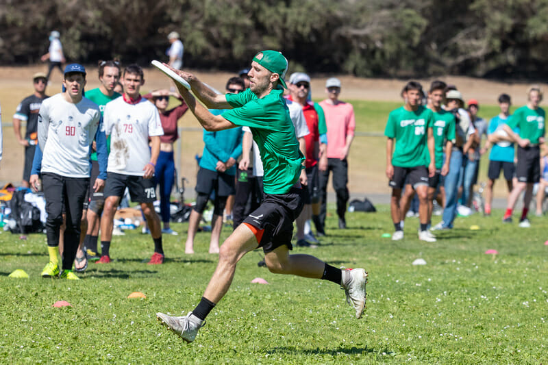 Travis Dunn played a big part in SoCal Condors' upset of San Francisco Revolver in the 2021 Southwest Regional final. Photo: Rodney Chen -- UltiPhotos.com