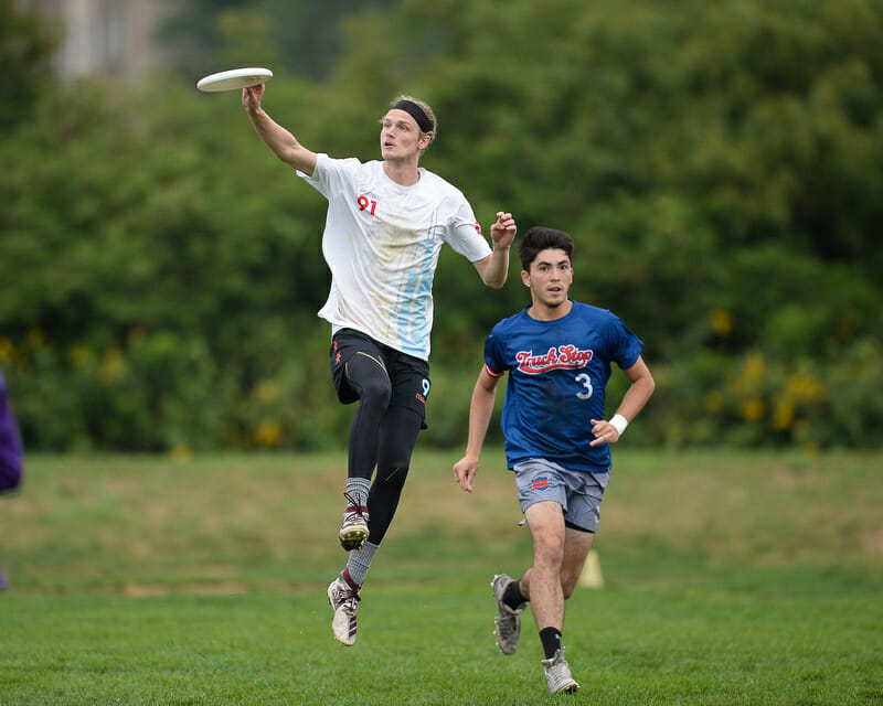 Chicago Machine and Washington DC Truck Stop at the 2021 US Open. Photo: Kevin Leclaire -- UltiPhotos.com