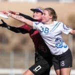 Abbi Shilts' UC San Diego are one of three Southwest teams to make the D-I Women's quarterfinals at the 2021 College Championships. Photo: Paul Rutherford -- UltiPhotos.com