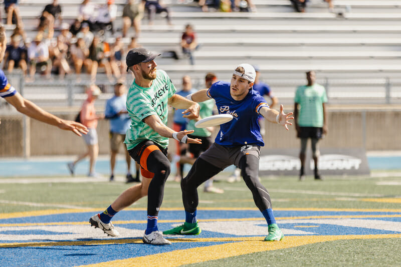Matt Rehder and Jack Hatchett were two of the standout performers at the first weekend of 2022 World Game tryouts. Photo: Natalie Bigman-Pimentel -- UltiPhotos.com
