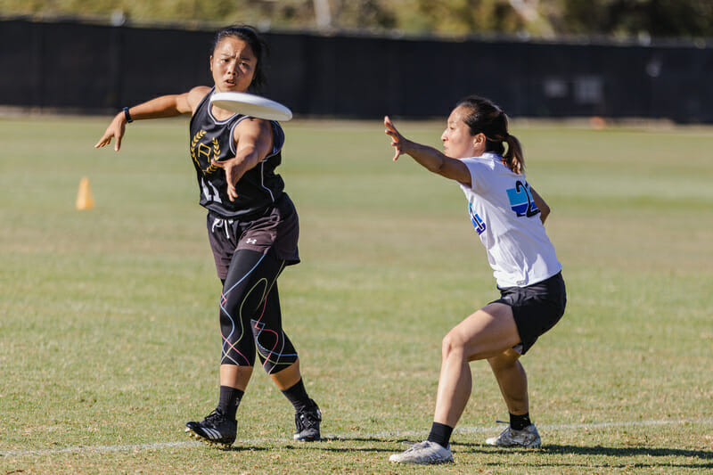 Rival's Tracey Lo at the 2021 Club Championships.