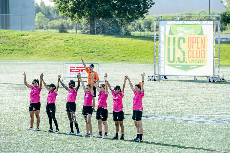 Medellin Revolution at the 2019 USA Ultimate US Open.