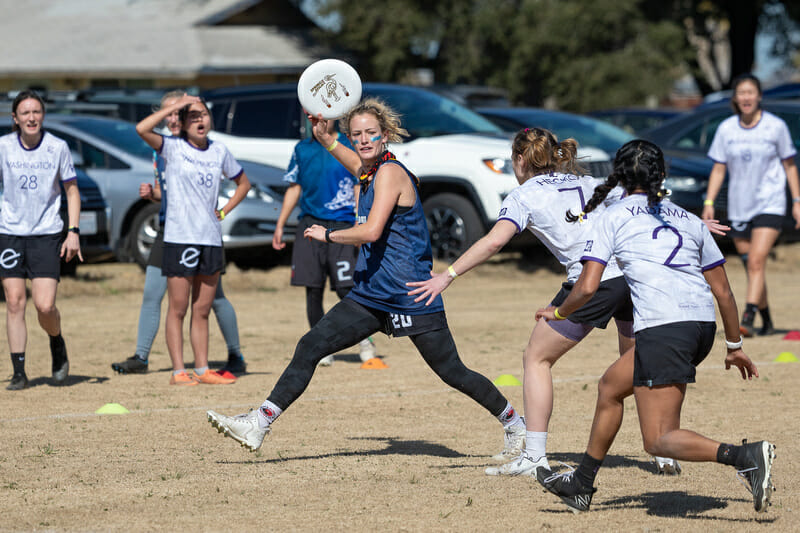 UC San Diego and Washington are two teams expected to emerge from this weekend with a bid to Nationals. Photo: Rodney Chen -- UltiPhotos.com