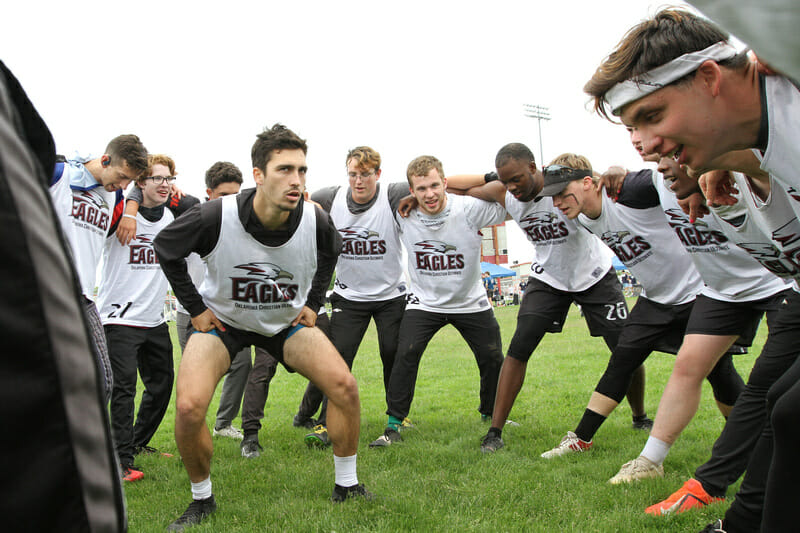 Oklahoma Christian at the 2022 D-III College Championships. Photo: William 'Brody' Brotman -- UltiPhotos.com