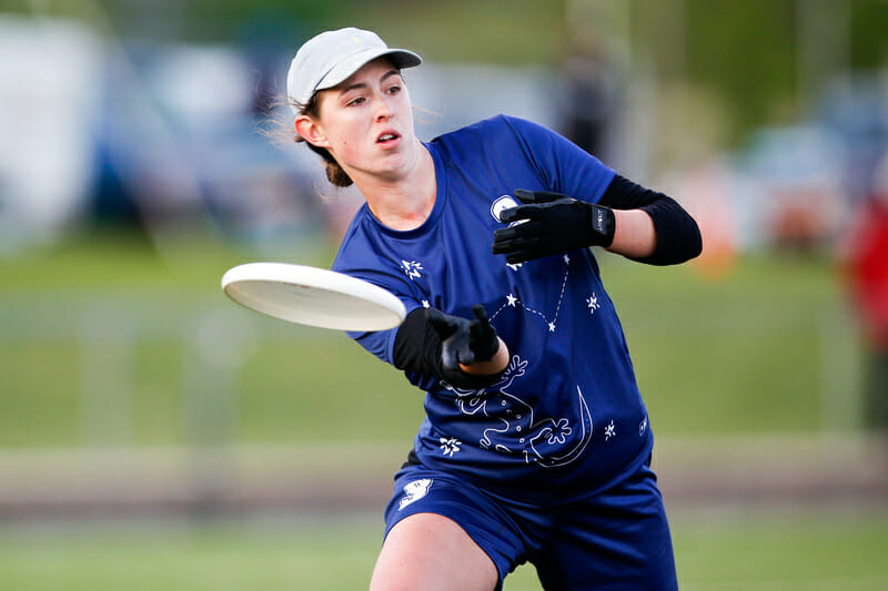 Wellesley at the 2022 D-III College Championships. Photo: William 'Brody' Brotman -- UltiPhotos.com