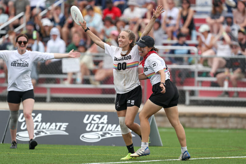 Colorado's Kristen Reed in their semifinal at the 2022 D-I College Championships.