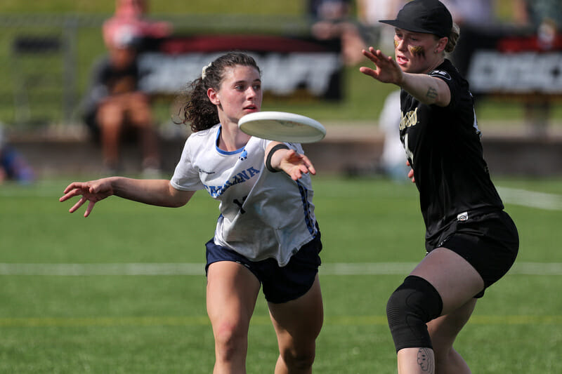 North Carolina's Dawn Culton in the final of the 2022 D-I College Championships.