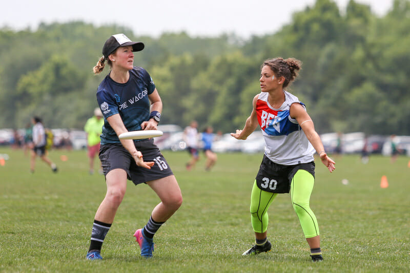 Pie Wagon at the 2018 World Ultimate Club Championships. 