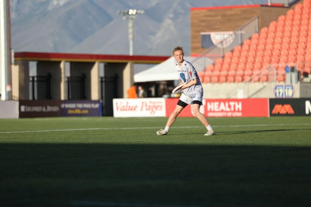 Seattle Cascades' Declan Miller during the 2022 AUDL regular season.