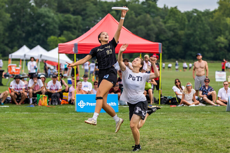 Mika Kurahashi had a big game for Red Flag in the mixed semifinal against PuTi. Photo: Katie Cooper -- UltiPhotos.com