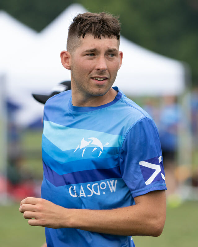 Matt Tomlinson at 2018 WUCC. Photo: Kevin Wayner -- UltiPhotos.com