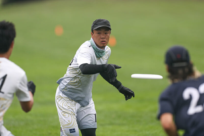 Tokyo Rascals' Sho Okajima was a sensation at WUCC 2022. Photo: Paul Rutherford -- UltiPhotos.com