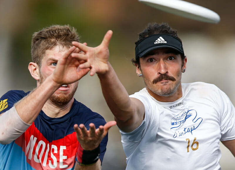 Seattle Mixtape were one of several teams in San Diego with a mustache brigade. Photo: William 'Brody' Brotman -- UltiPhotos.com