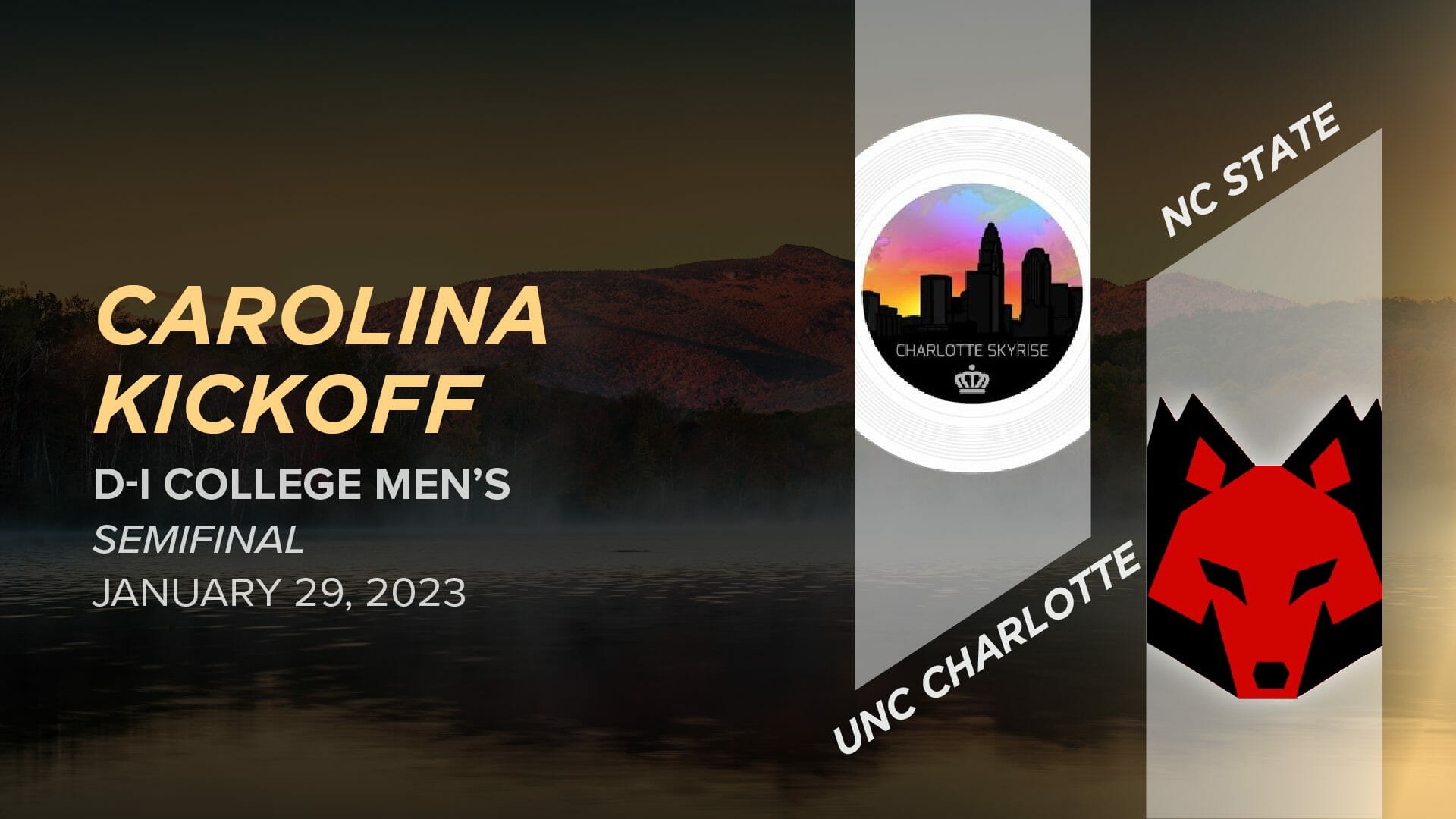 UNC Charlotte vs. NC State (Men's Semifinal) 2023 Carolina Kickoff