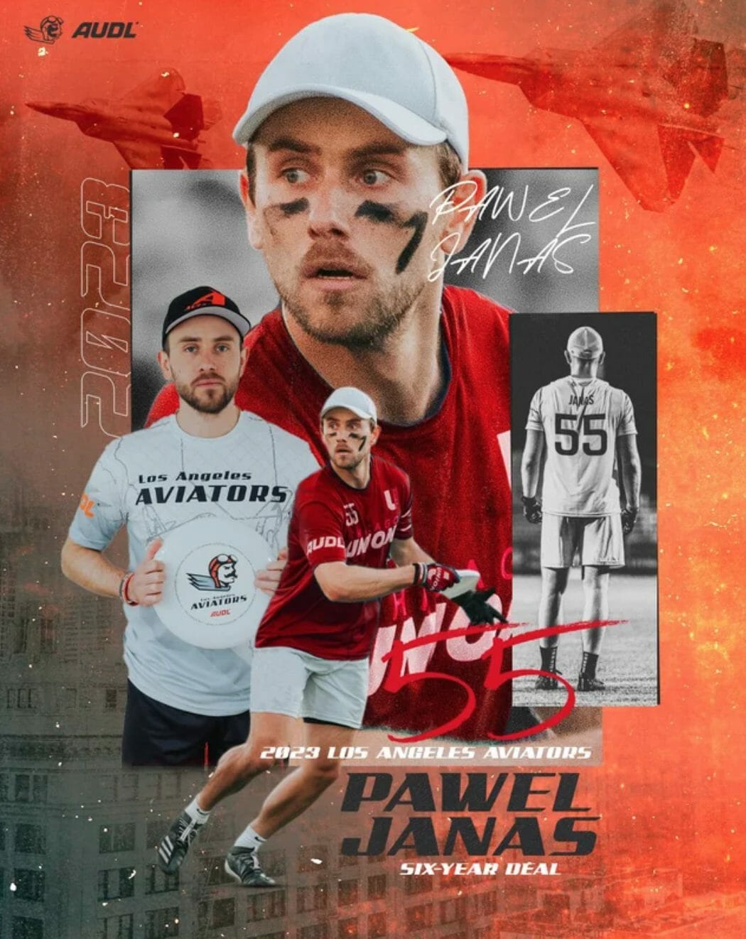 Pawel Janas signed a 6 year contract with the LA Aviators this month.