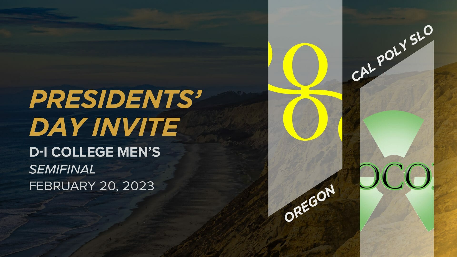 Oregon vs. Cal Poly SLO (Men's Semifinal) 2023 Presidents’ Day Invite