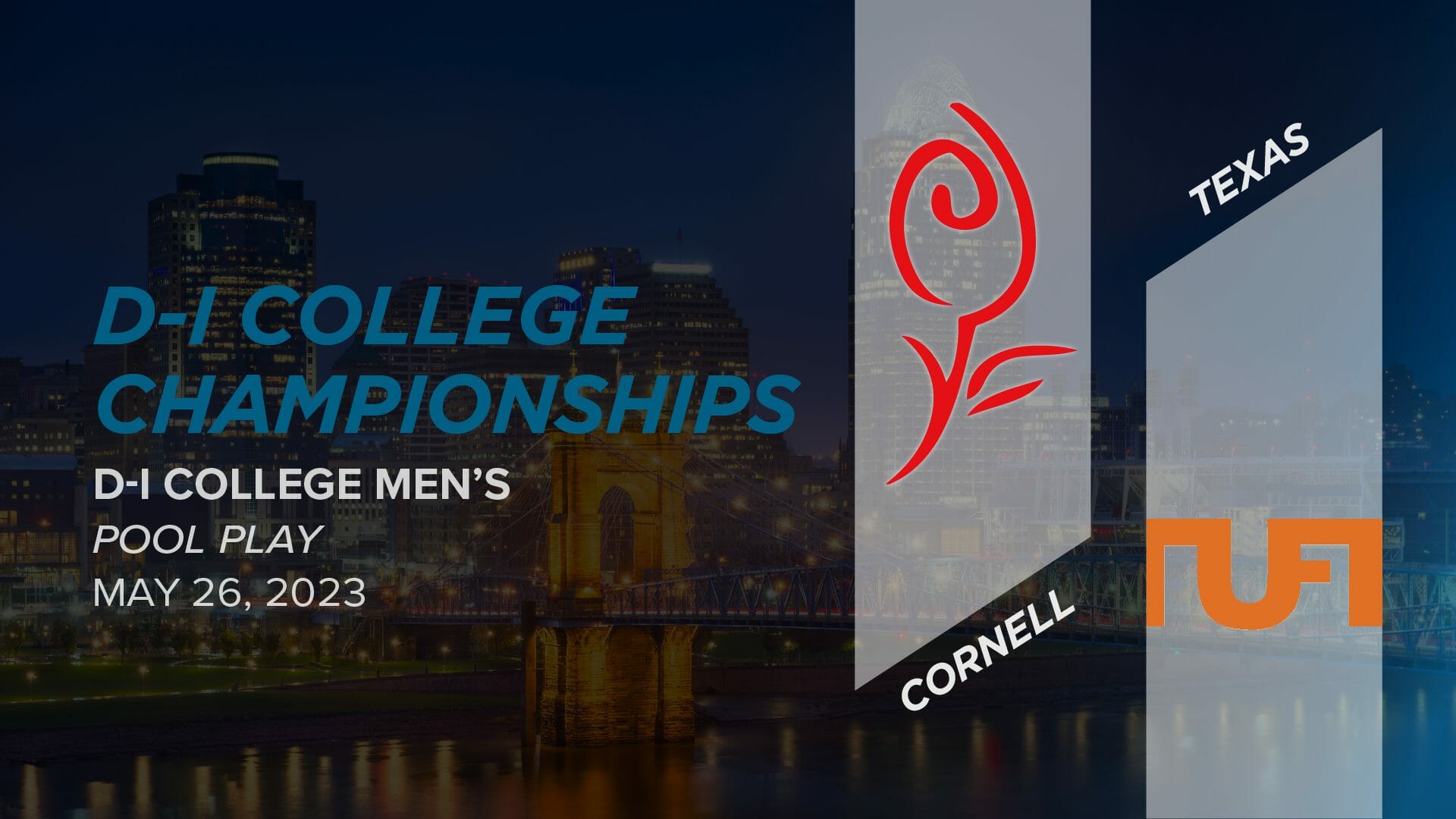 [FP] Cornell vs. Texas (Men's Pool Play) 2023 DI College Championships (DI Men's) Ultiworld