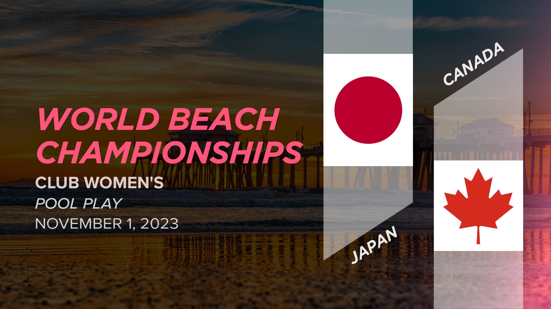 Japan vs. Canada (Women's Pool Play) 2023 World Beach Ultimate