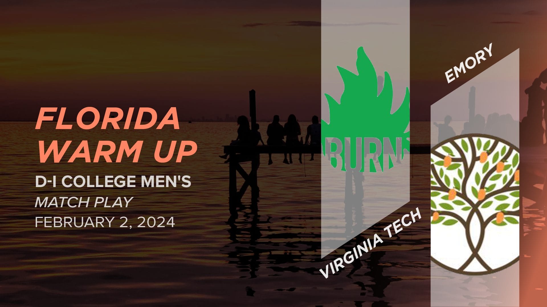 Virginia Tech vs. Emory (Men's Match Play) 2024 Florida Warm Up (DI