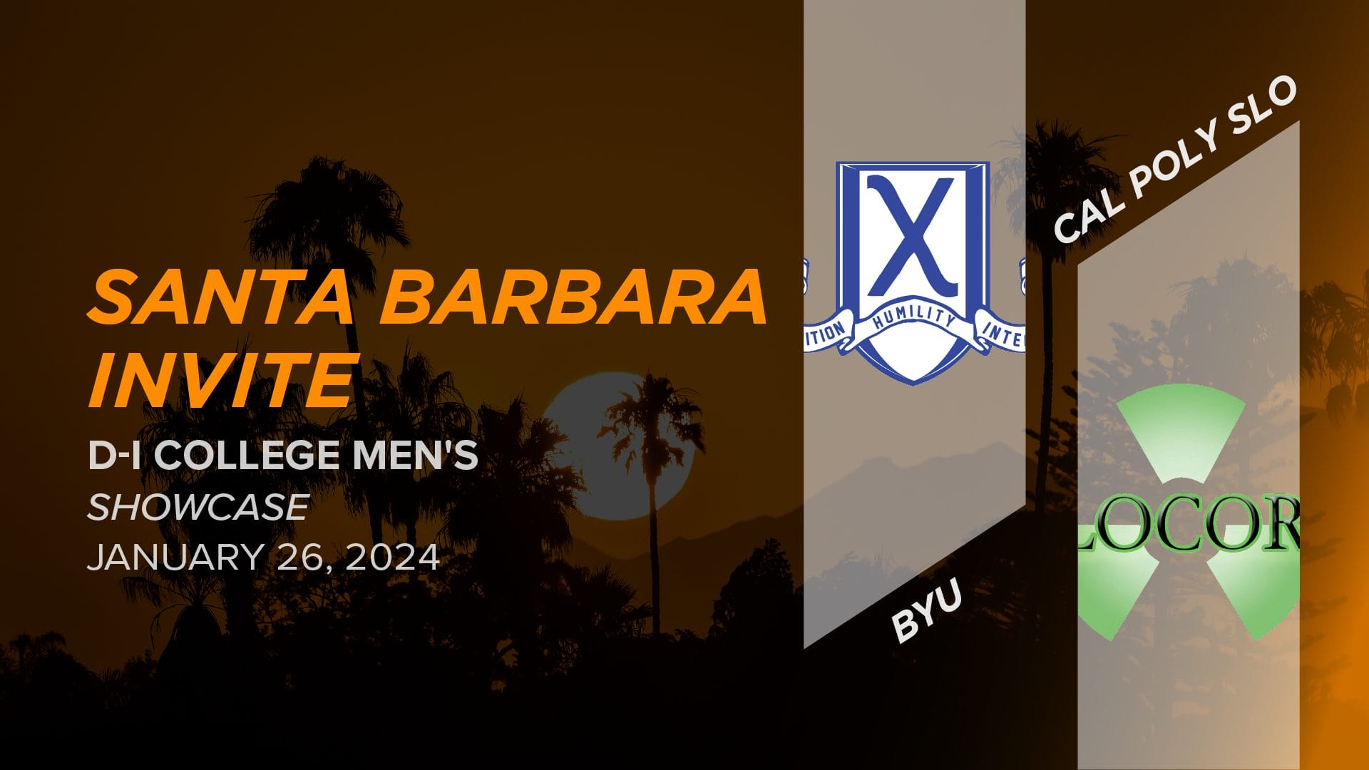 BYU vs. Cal Poly SLO (Men's Showcase) 2024 Santa Barbara Invite (DI