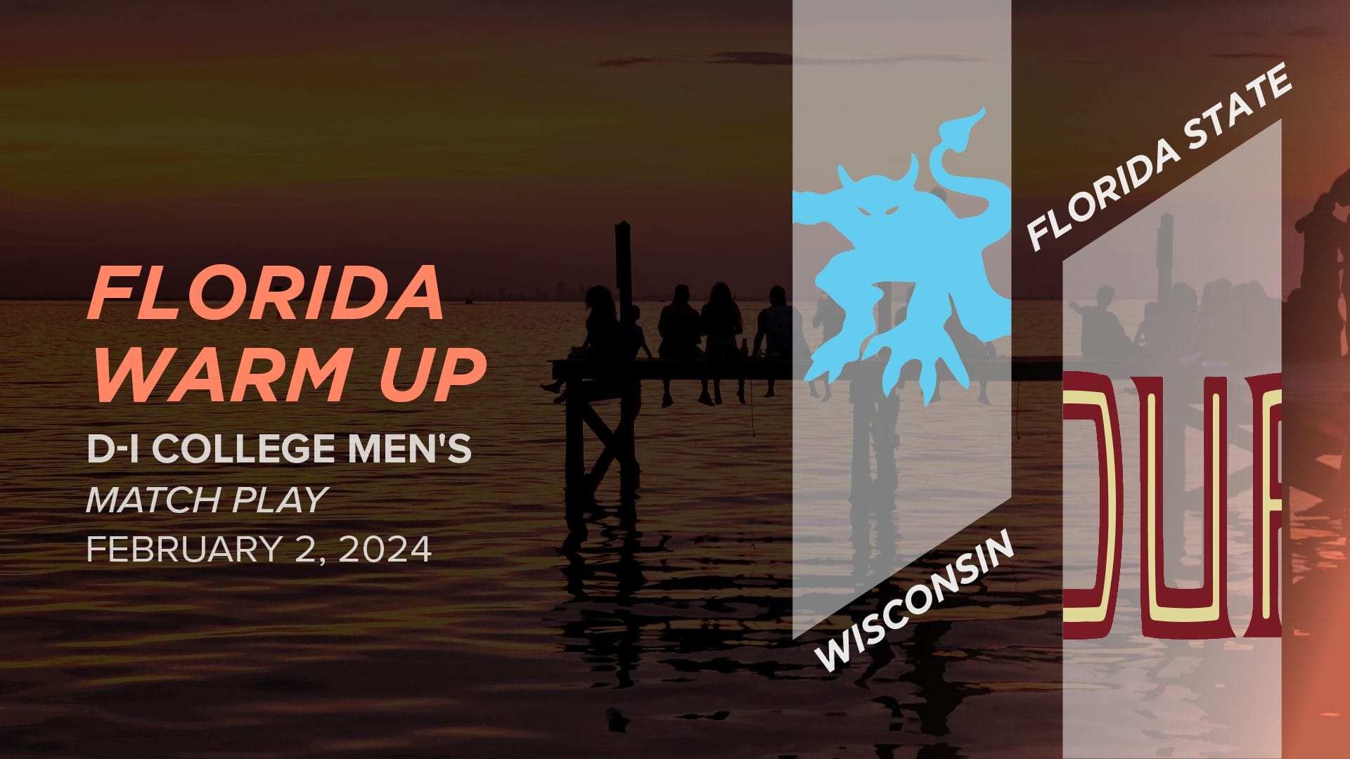 Wisconsin vs. Florida State (Men's Match Play) 2024 Florida Warm Up