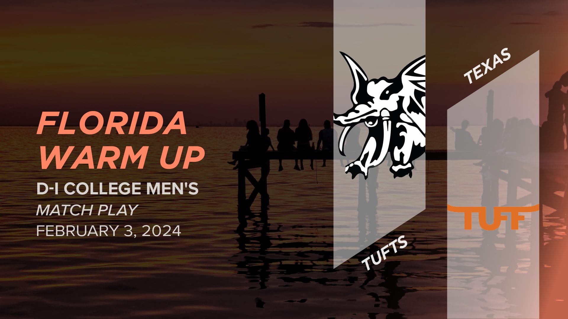 Tufts vs. Texas (Men's Match Play) 2024 Florida Warm Up (DI Men's