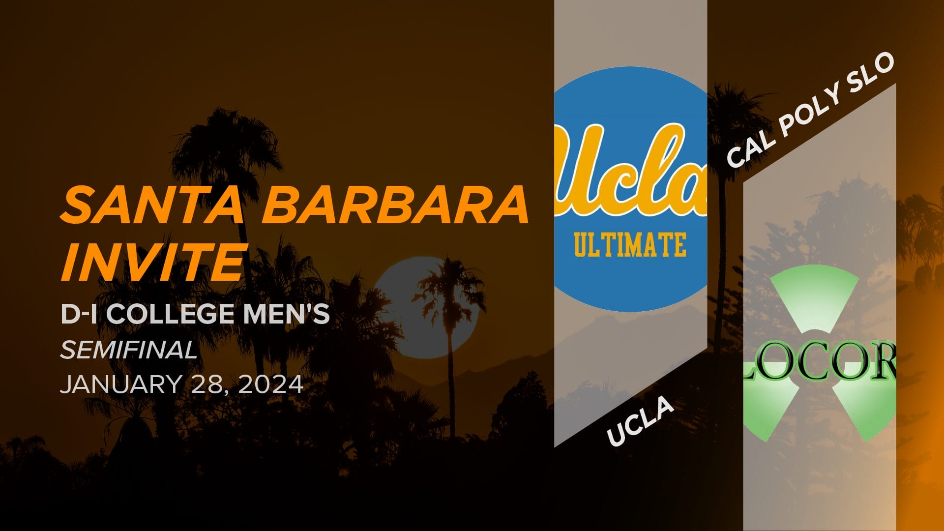 UCLA vs. Cal Poly Slo (Men's Semifinal) 2024 Santa Barbara Invite (D