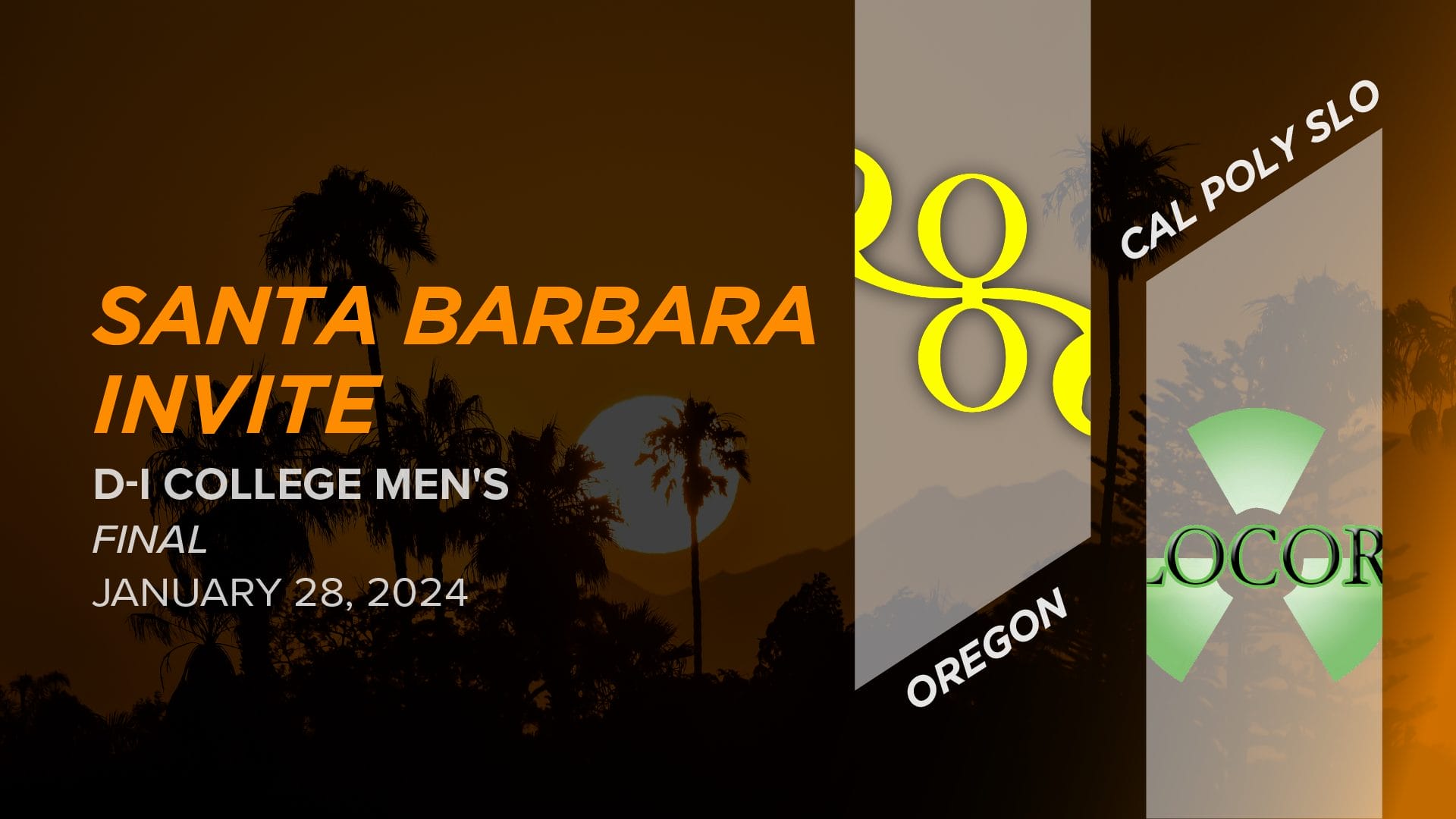 Oregon vs. Cal Poly SLO (Men's Final) 2024 Santa Barbara Invite (DI