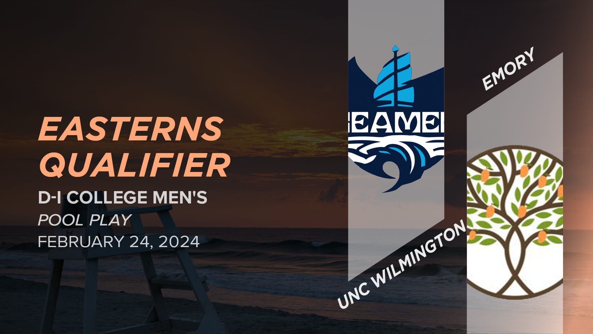 UNC Wilmington vs. Emory (Men's Pool Play) 2024 Easterns Qualifier (D