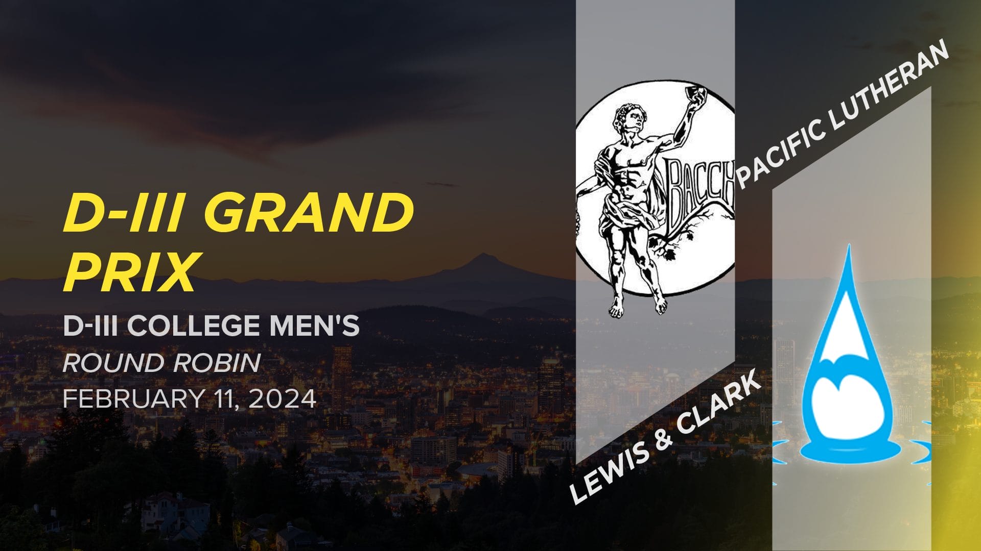 Lewis & Clark vs. Pacific Lutheran (Men's Round Robin) - 2024 D-III ...