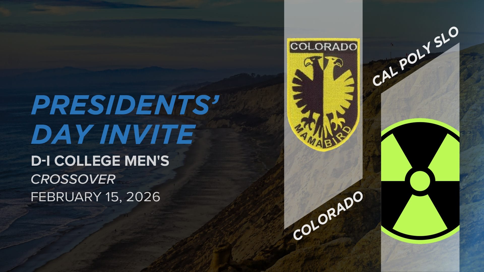 Colorado vs. Cal Poly SLO (Men's Crossover) - Presidents’ Day Invite ...